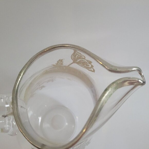Vintage Silver City Cambridge Flanders Poppy Sterling Silver Overlay Jug Pitcher - Picture 7 of 8